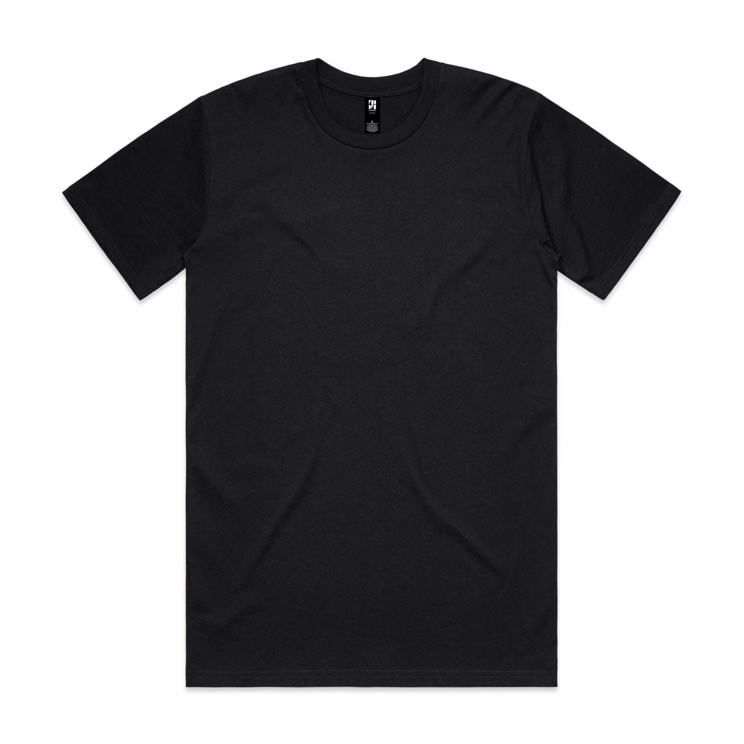 Custom Printed Short Sleeve T-shirt Black