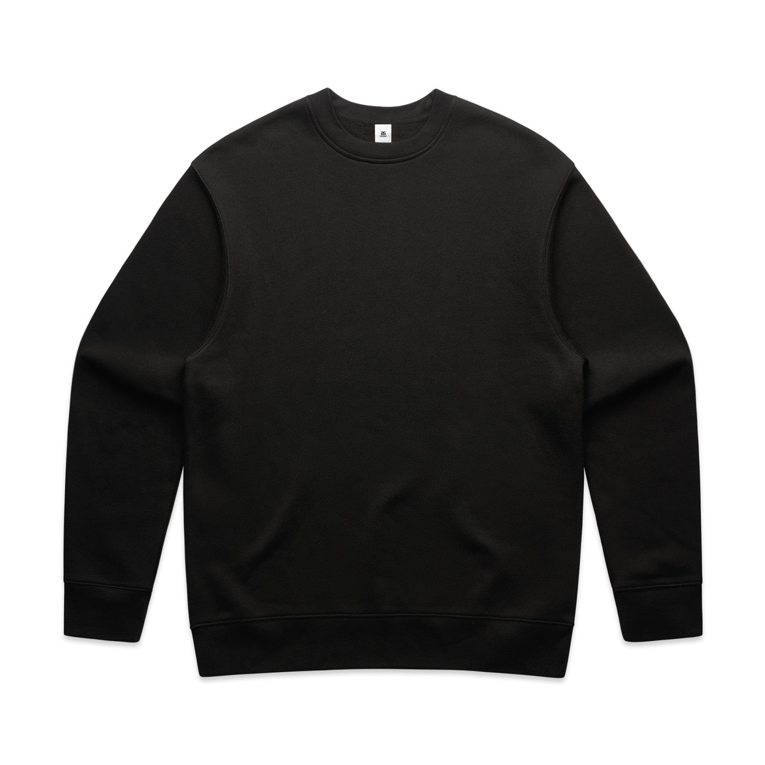 Custom Printed Crew Sweatshirt Black